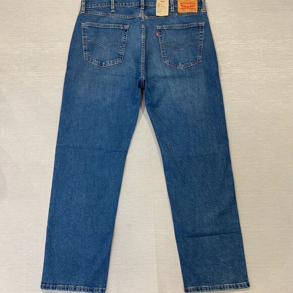 Levi's 505 Jeans Mens 40 x 32 Straight Leg Regular Fit Medium Wash Denim Pants - Picture 3 of 13